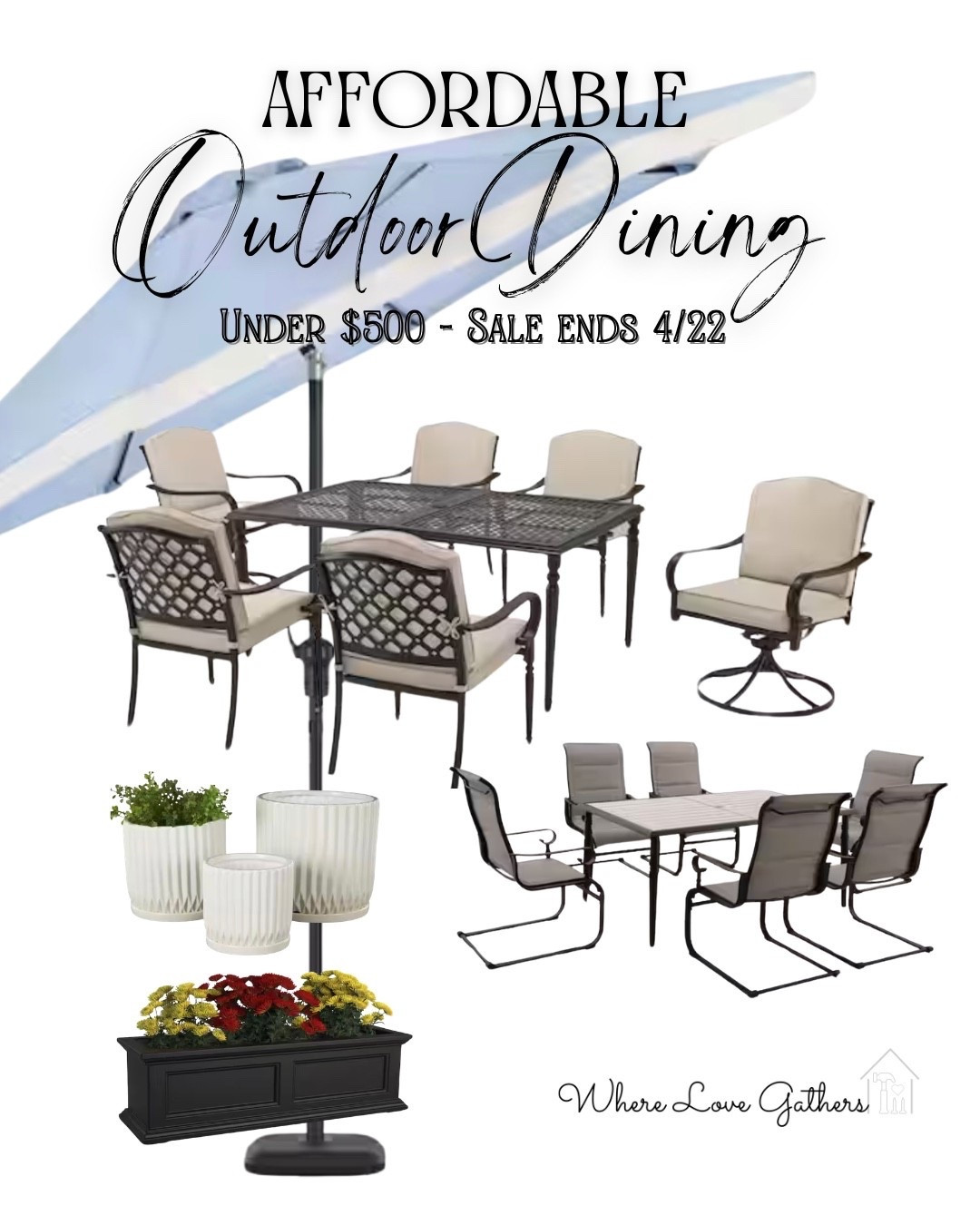 The Home Depot Spring Black Friday but make it actually useful 👀 because these outdoor dining sets under $500 are the kind of finds that don’t sit around long.

If you’ve been waiting to upgrade your patio without dropping a fortune, this is your moment. Think cozy dinners outside, morning coffee setups, and hosting without cringing at your furniture.

The sale ends April 22 so I linked my favorite affordable picks before they disappear.

Save this for later and shop through my LTK while everything is still in stock 🤍

#homedecorfinds #outdoorliving #patiodecor #ltkhome #budgetdecor

#LTKHome