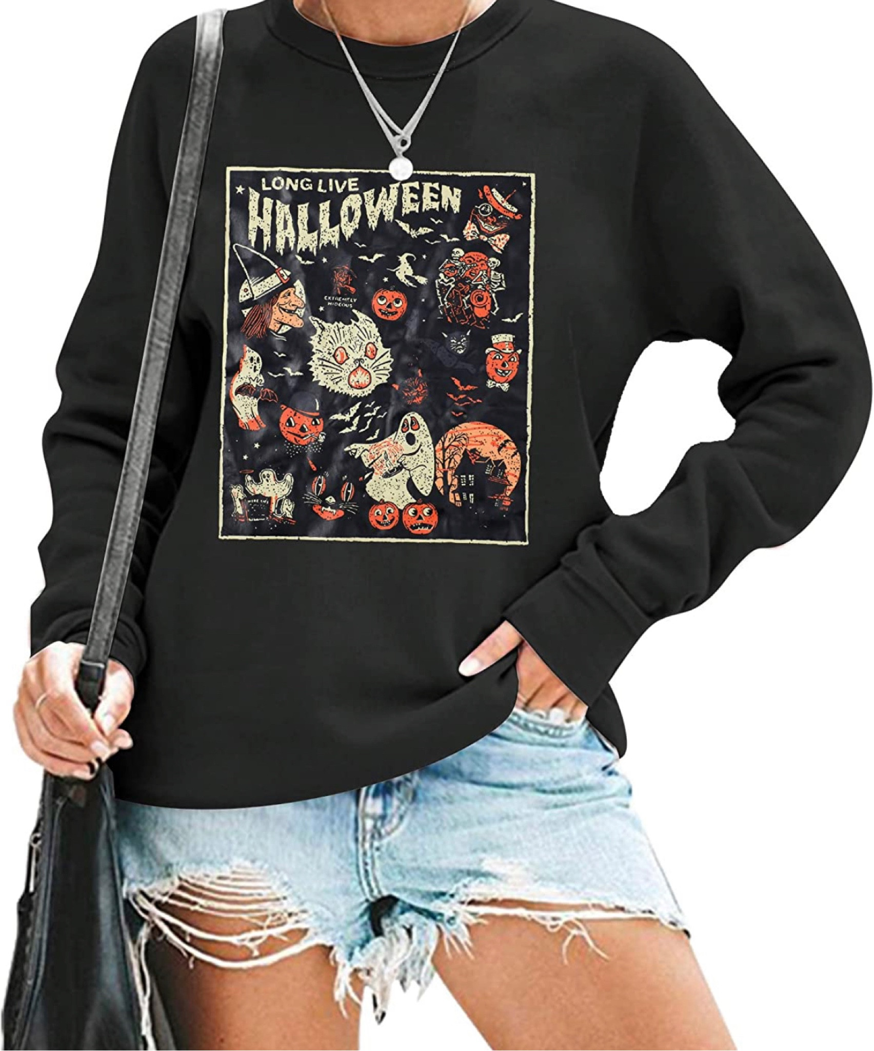 Halloween sweat shirt! #halloween #halloweensweatshirt #spookyseason

#LTKstyletip #LTKSeasonal #LTKsalealert