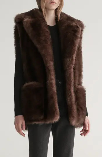 Devon Oversize Faux Fur Vest | Nordstrom
