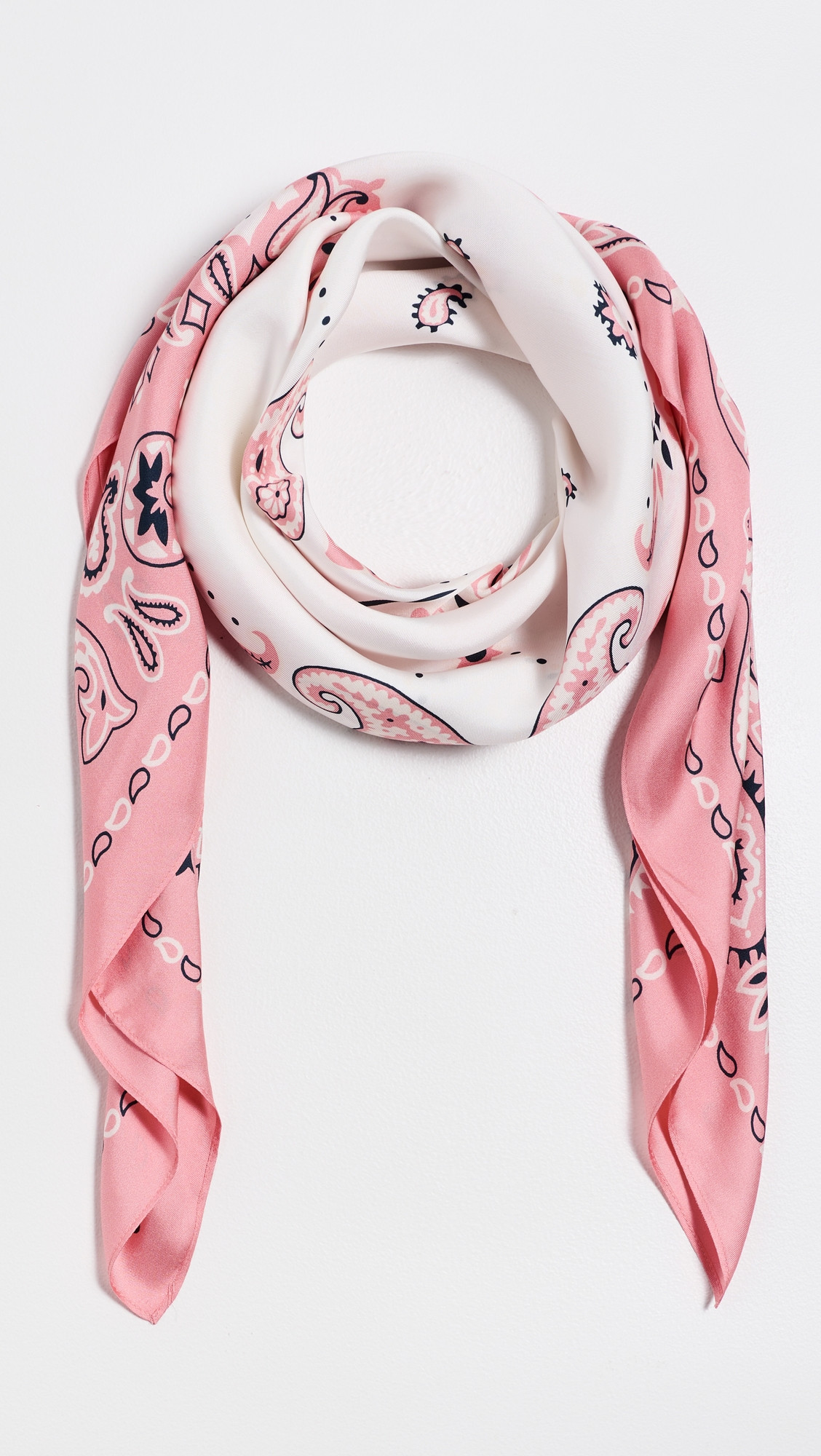 Madewell Madewell x Shopbop Oversized Silk Bandana Coral Bloom One Size | Shopbop