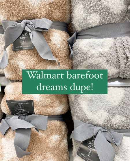 Walmart blanket. Barefoot dreams dupe. 