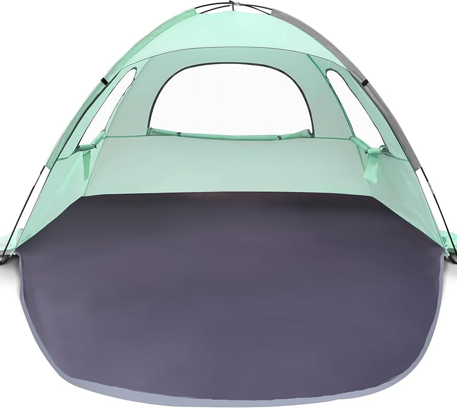 WhiteFang Beach Tent Anti-UV Portable Sun Shade Shelter for 3/4/6/8 Person, Extendable Floor with... | Amazon (US)