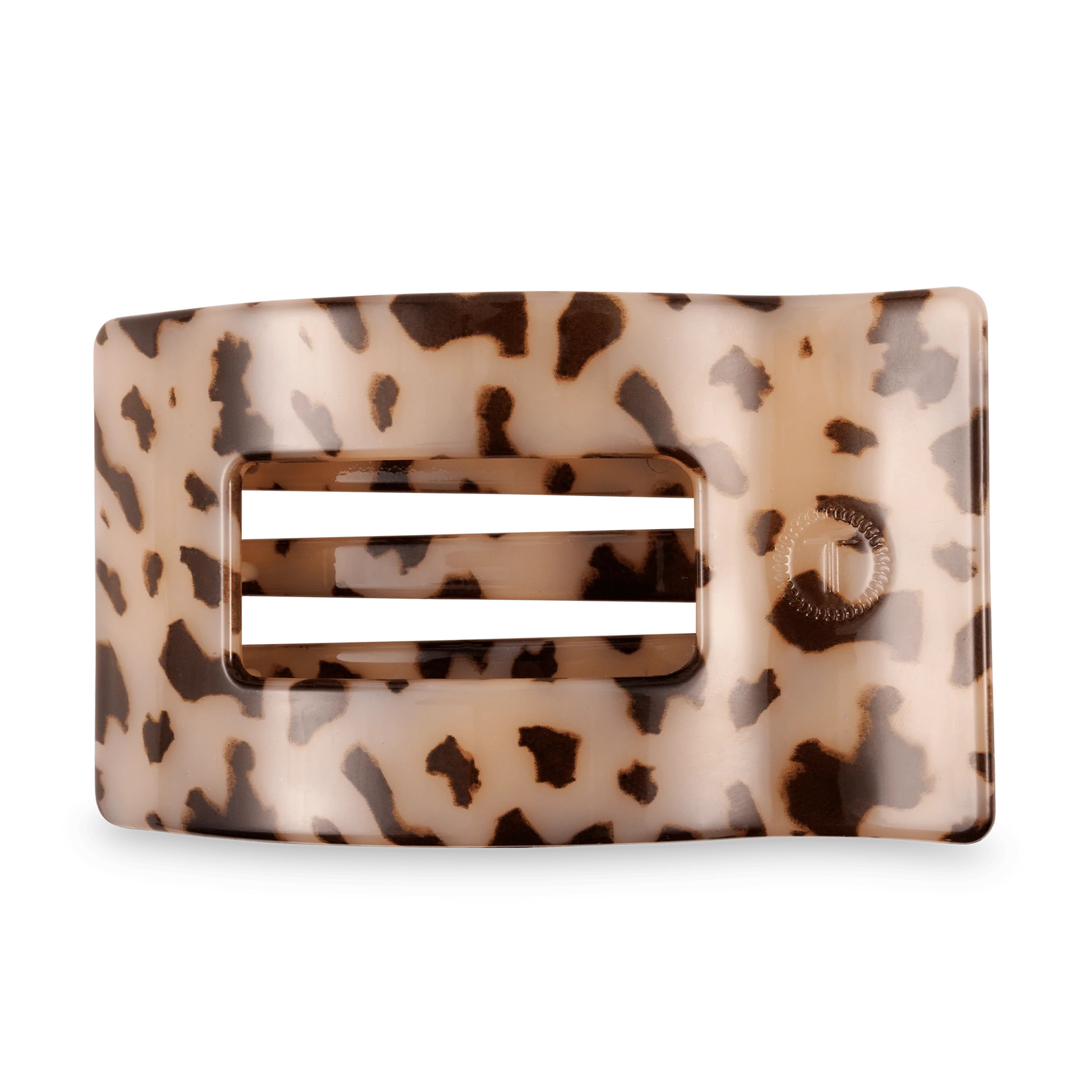 Blonde Tortoise Large Flat Rectangle Hair Clip | TELETIES