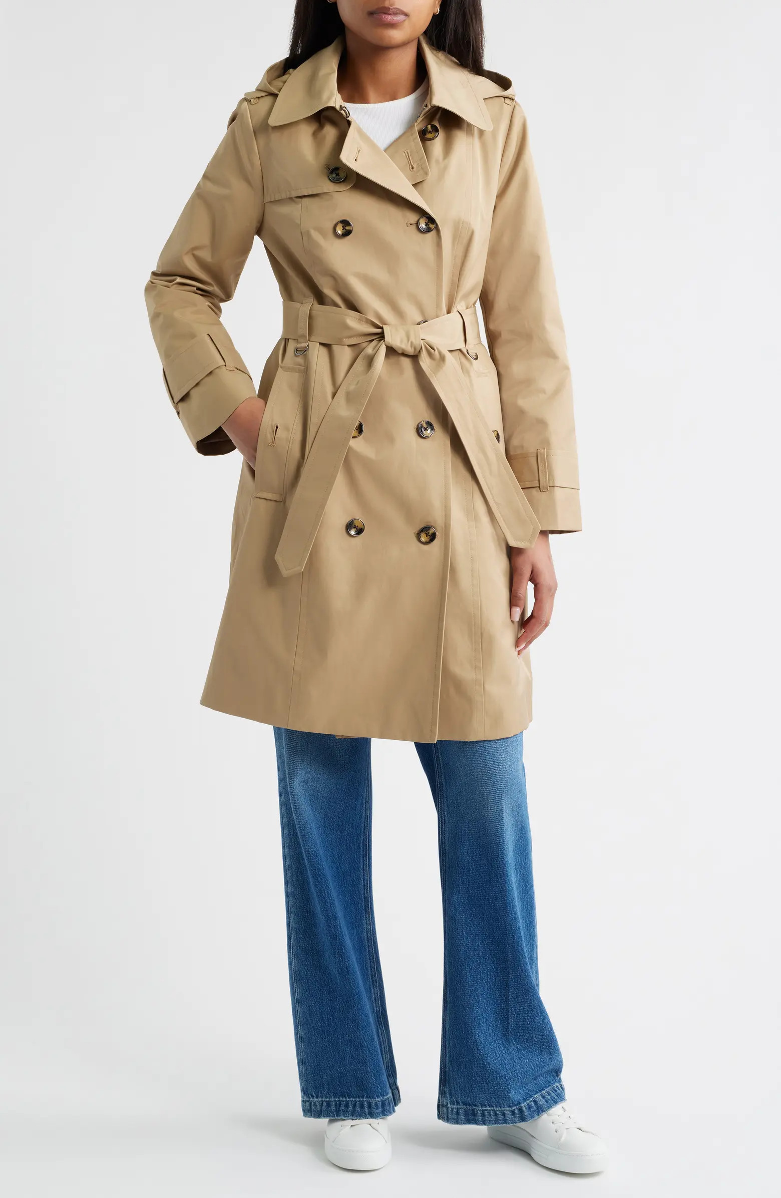 London Fog Double Breasted Trench Coat | Nordstrom | Nordstrom
