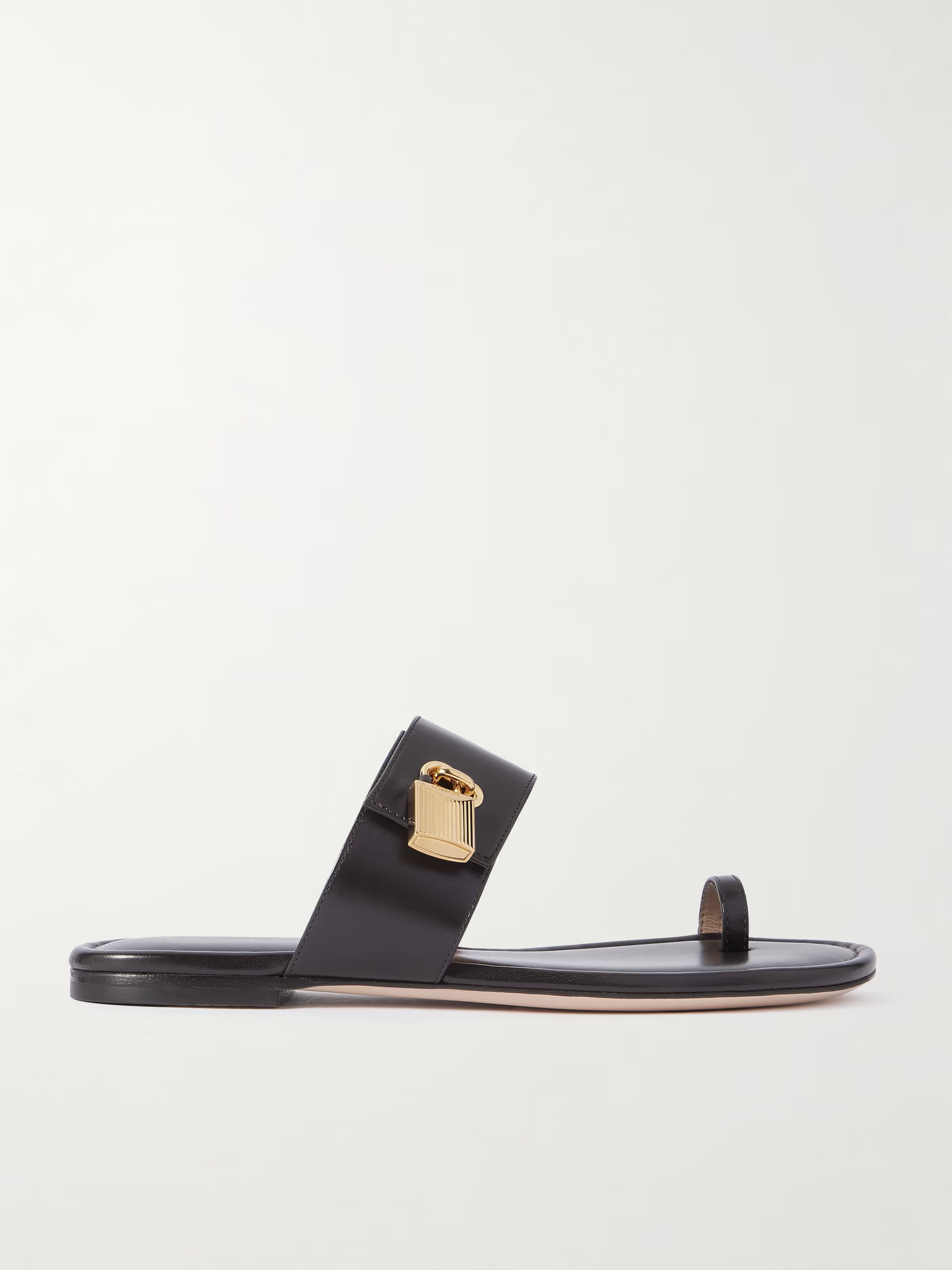 Embellished leather flats | NET-A-PORTER APAC