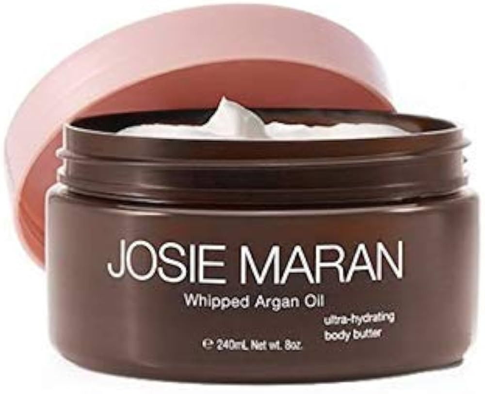 Josie Maran Whipped Argan Oil Ultra-Hydrating Body Butter (8 fl oz./240 ml, Vanilla Peach) | Amazon (US)