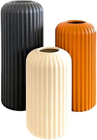 Amazon.com: Rumi Décor Modern Ceramic Vases for Decor - Living Room Decor, Coffee Table Decor, H... | Amazon (US)