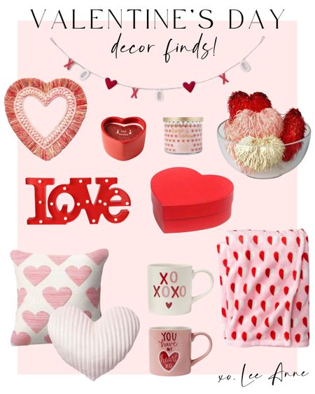 Valentine’s Day decor finds! 

#LTKunder50 #LTKSeasonal #LTKstyletip