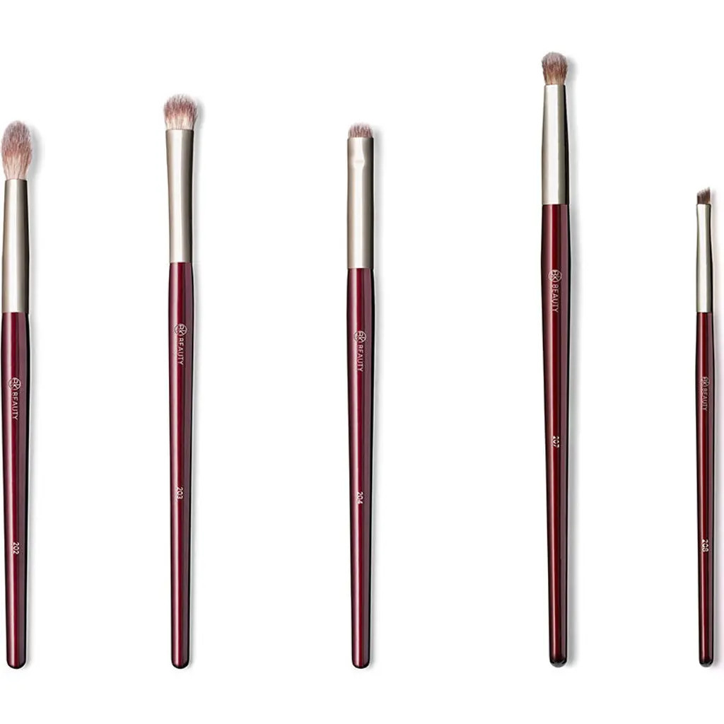 BK Beauty Brush Set for Hooded & Smaller Eyes in Burgundy at Nordstrom | Nordstrom