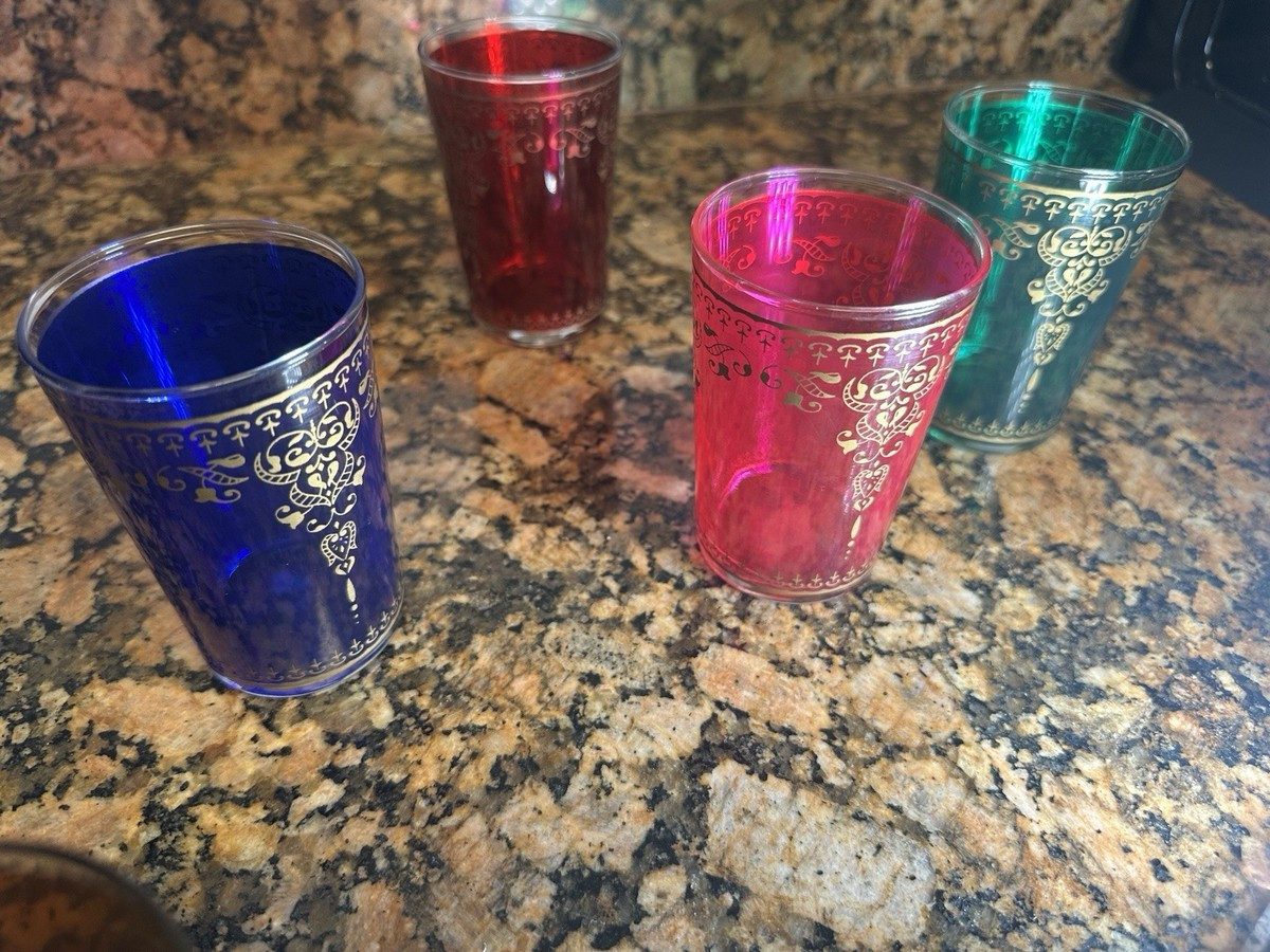 Morrocan Tea Cups Set of 6 Ceramic Tea Cups | eBay US