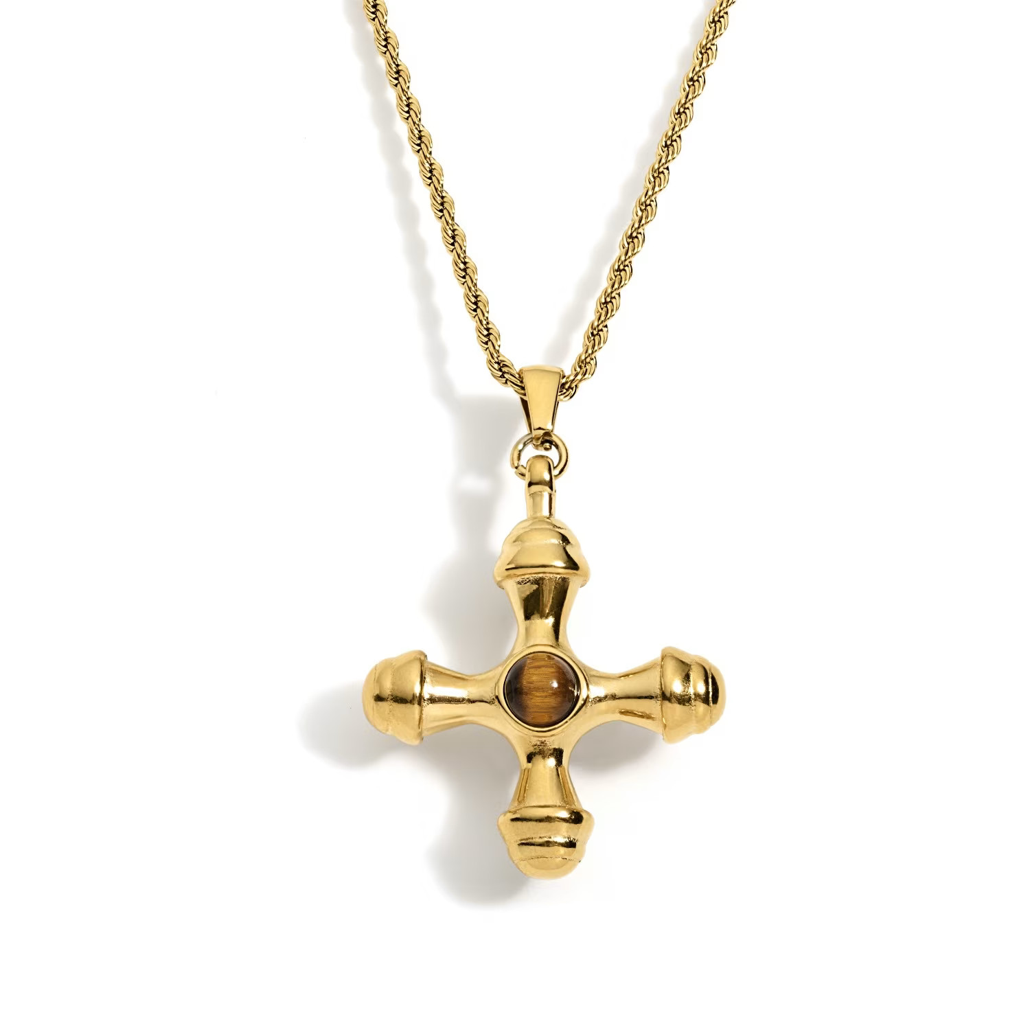 Adalena Vintage Cross Pendant Necklace | Wolf & Badger