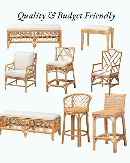 Coastal grandmother.  Grandmillennial. Coastal cowgirl. Neutral home. Boho. Traditional style. Classic style. Modern traditional. Barstools. Bench. Dining room chairs. Accent table  

#LTKstyletip #LTKsalealert #LTKhome