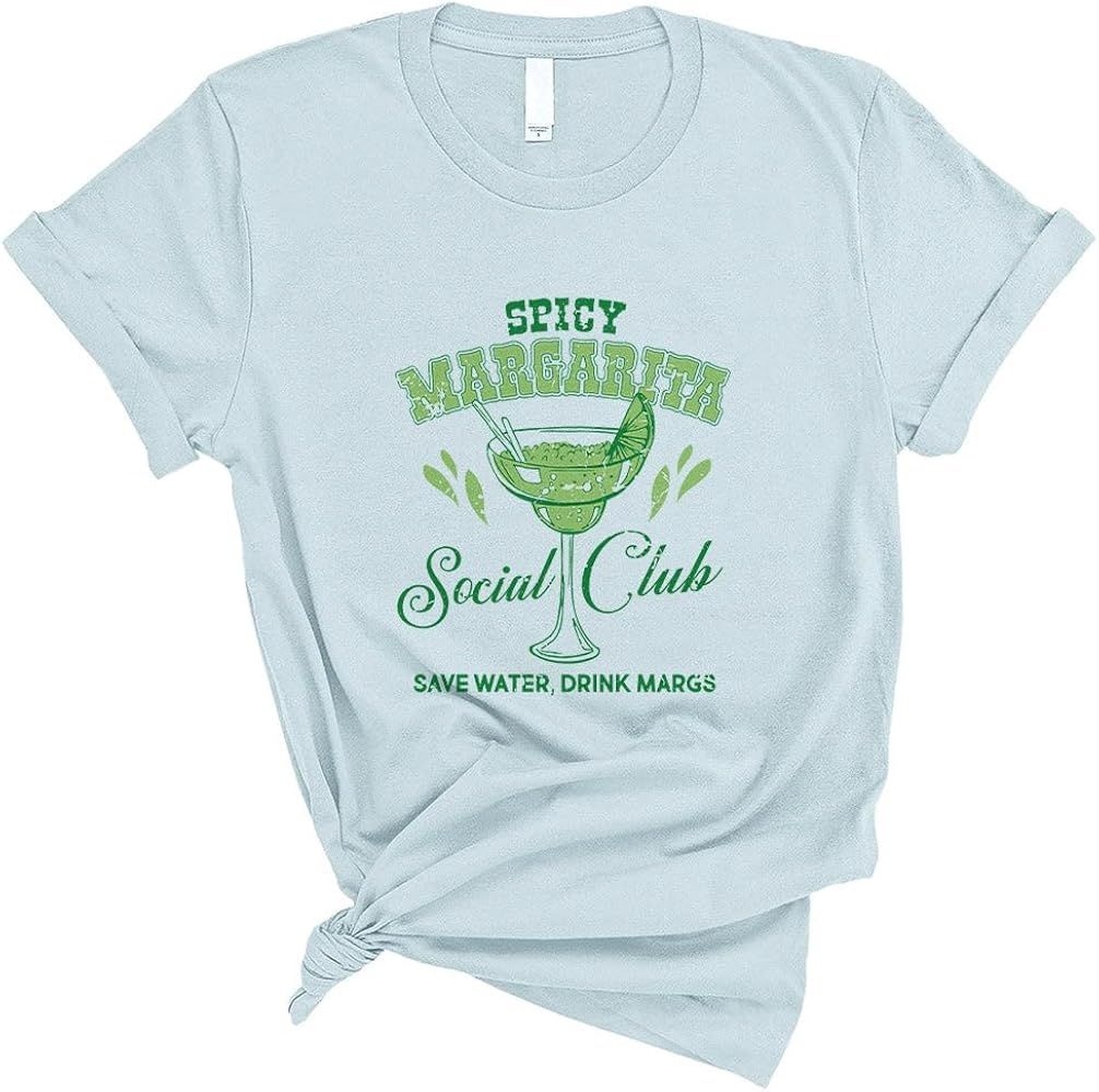 TeesAndTankYou Spicy Margarita Social Club Shirt Unisex | Amazon (US)