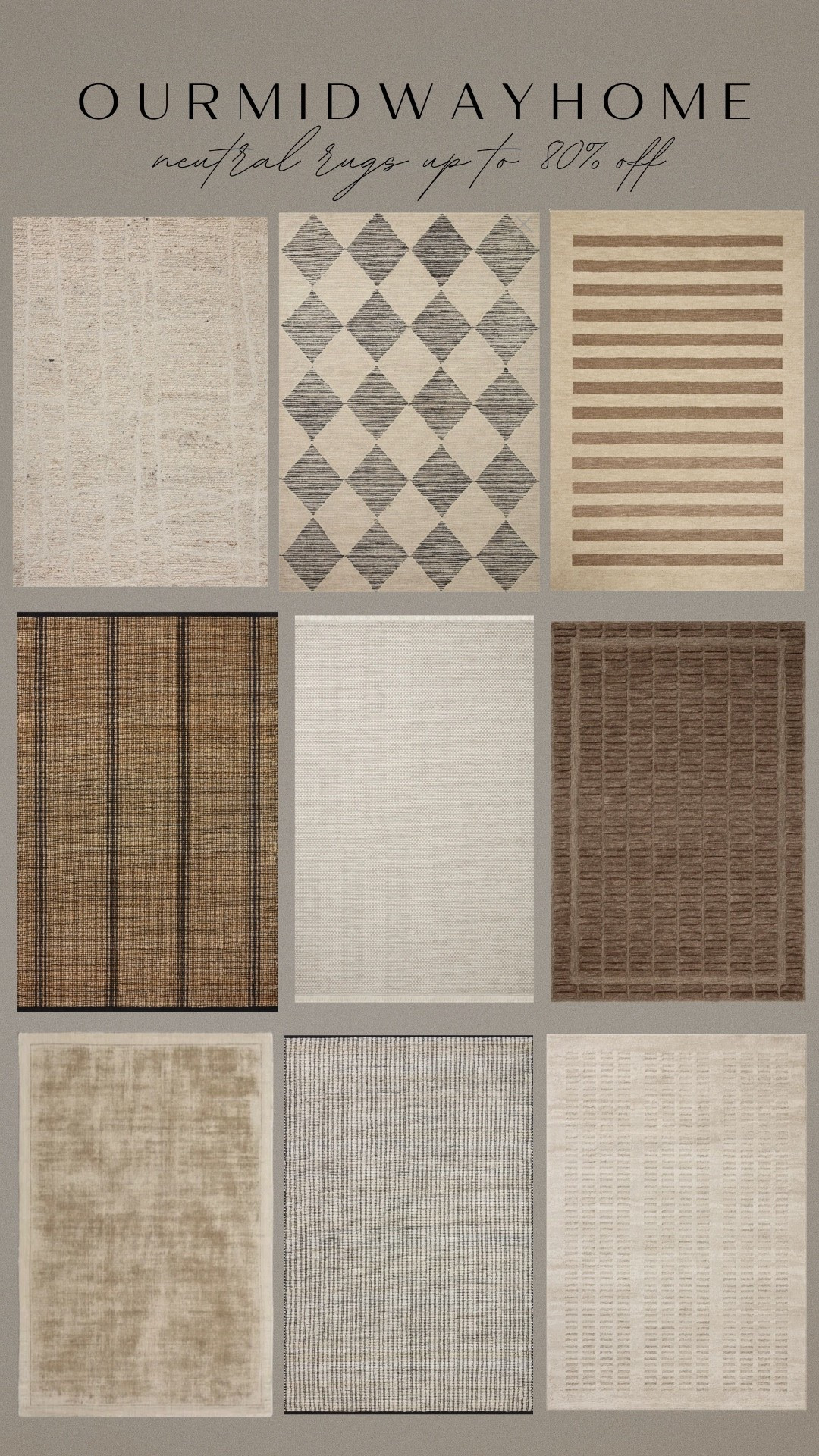 Way Day is here and area rugs are up to 80% off + free shipping 4/25 - 4/27! I have so many of these in my home and sharing a few more neutral favorites in my cart 🤎

@Wayfair #Wayfair #WayDay #ad #WayfairPartner

#LTKHome #LTKSaleAlert