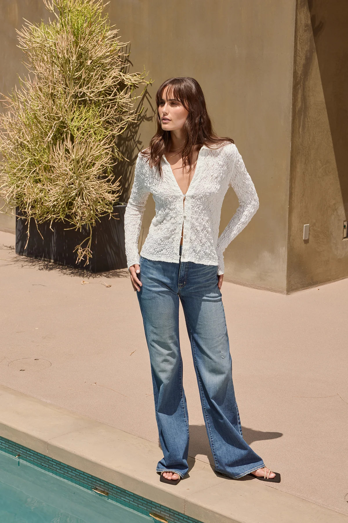 Lake Textured Top | LUCY PARIS