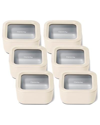 Caraway 6-Piece Glass Food Storage Container Set | Amazon (US)