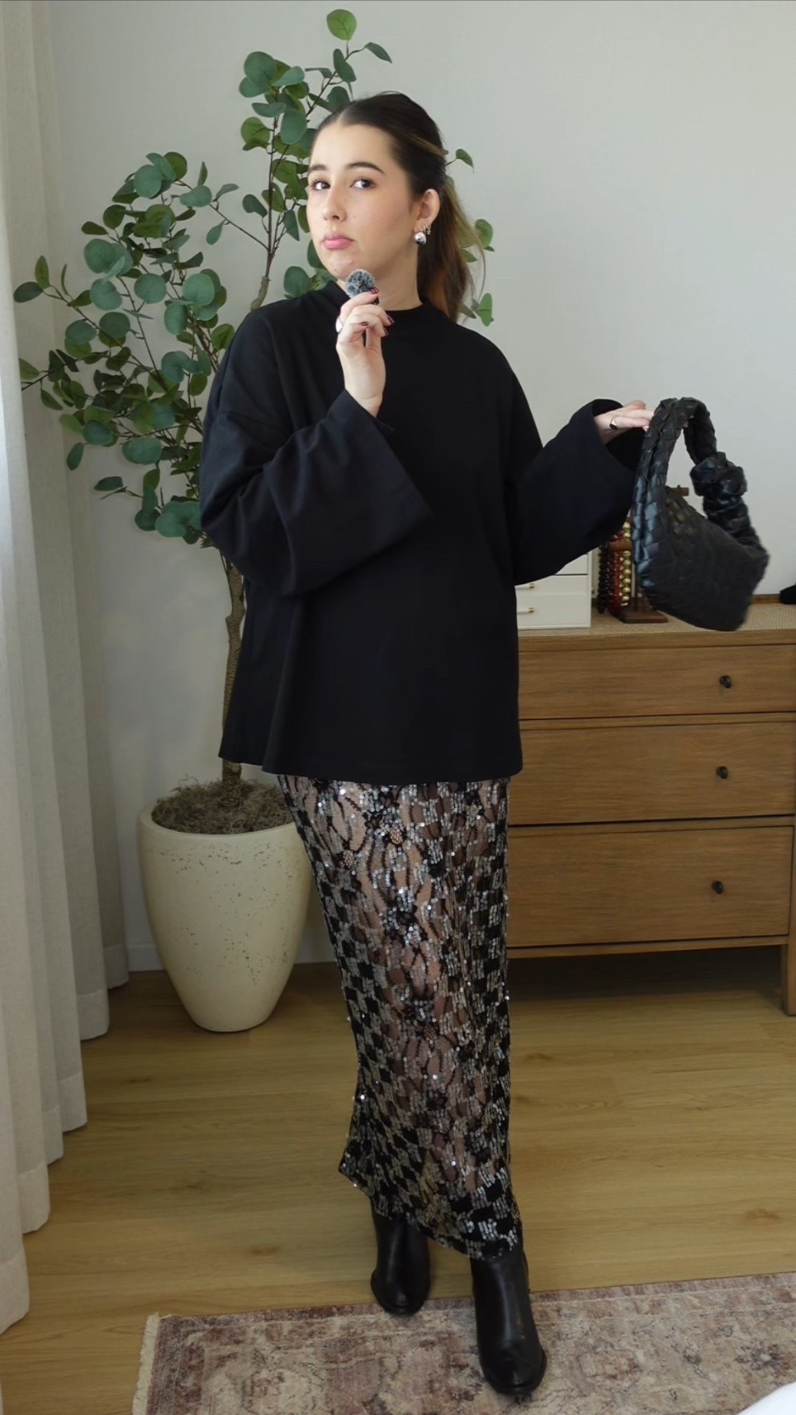 Sequin skirts can be considered transseasonal in my books! 

My top is Harris Tapper and a size 8. My skirt is also a size 8. My boots are very very very old Tony Bianco  

#LTKaustralia #LTKautumn