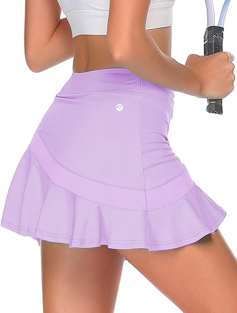 Ekouaer Tennis Skirts for Women Pleated Athletic Golf Skorts Skirt with Shorts Pockets Lightweigh... | Amazon (US)