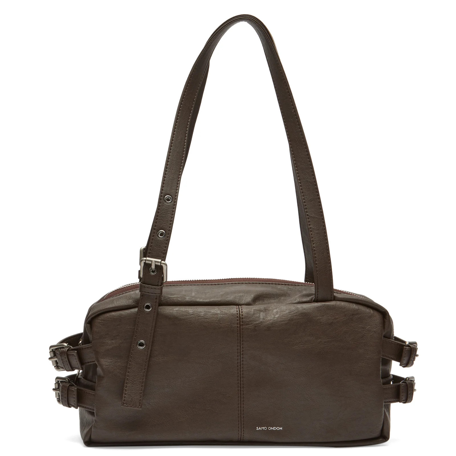 SAMO ONDOH Women's Side Belt Shoulder Bag in Brushed Chocolate | END. Clothing