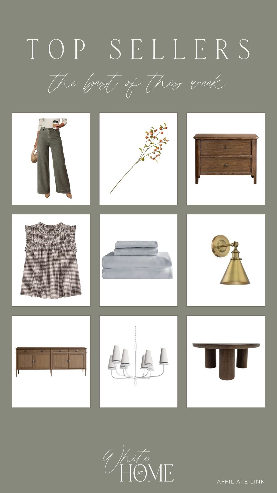 Last week’s top sellers! A mix of Wayfair furniture favorites, Amazon fashion, cozy luxurious bedding, and the prettiest seasonal stems!

#LTKHome
