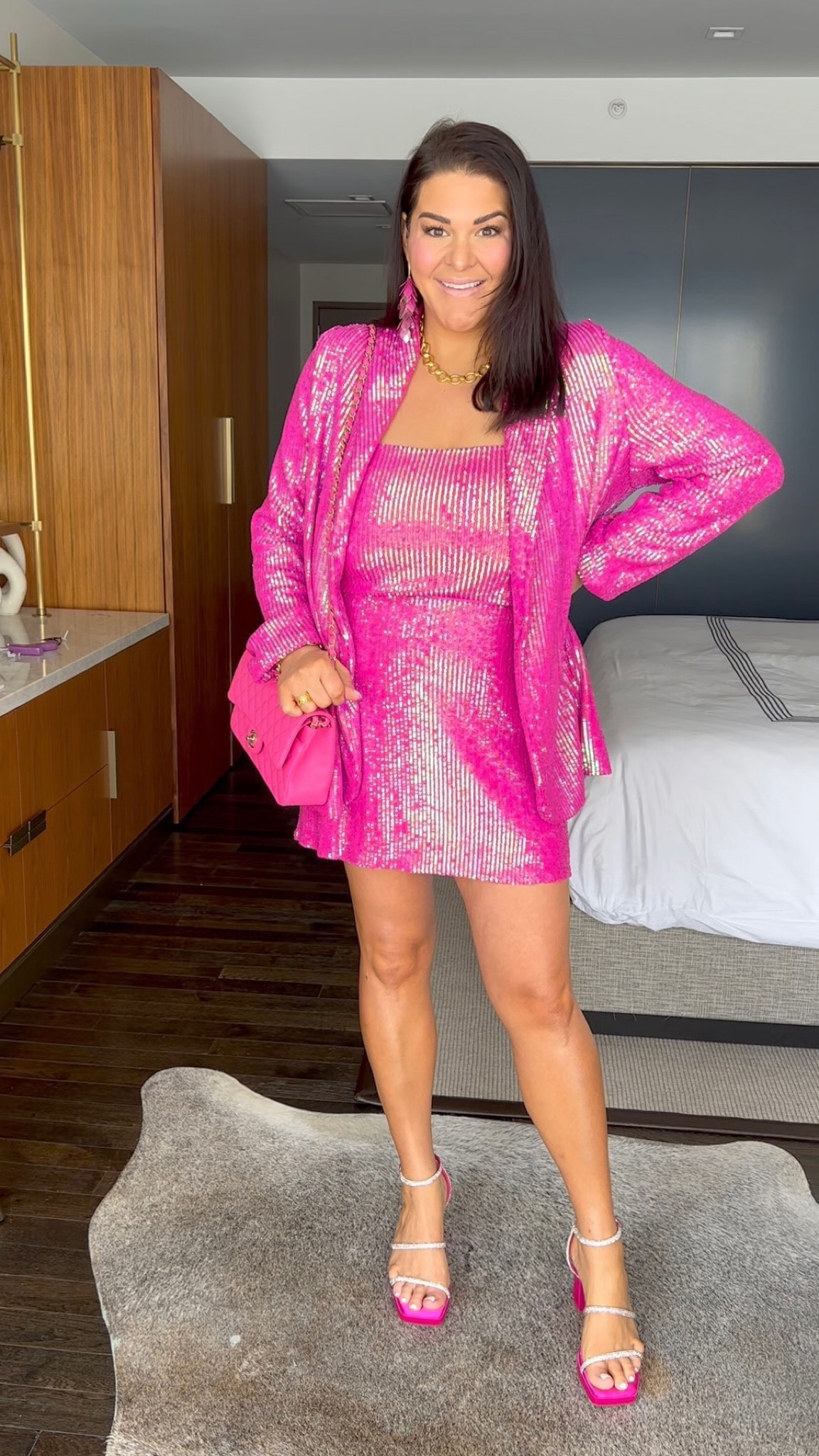 Full Barbie sequin glam at day one of LTKCon #LTKCon 

#LTKmidsize #LTKshoecrush