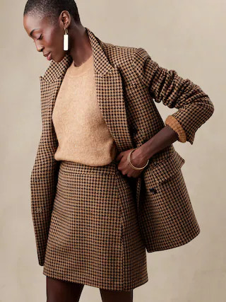 Houndstooth Mini Skirt | Banana Republic (CA)