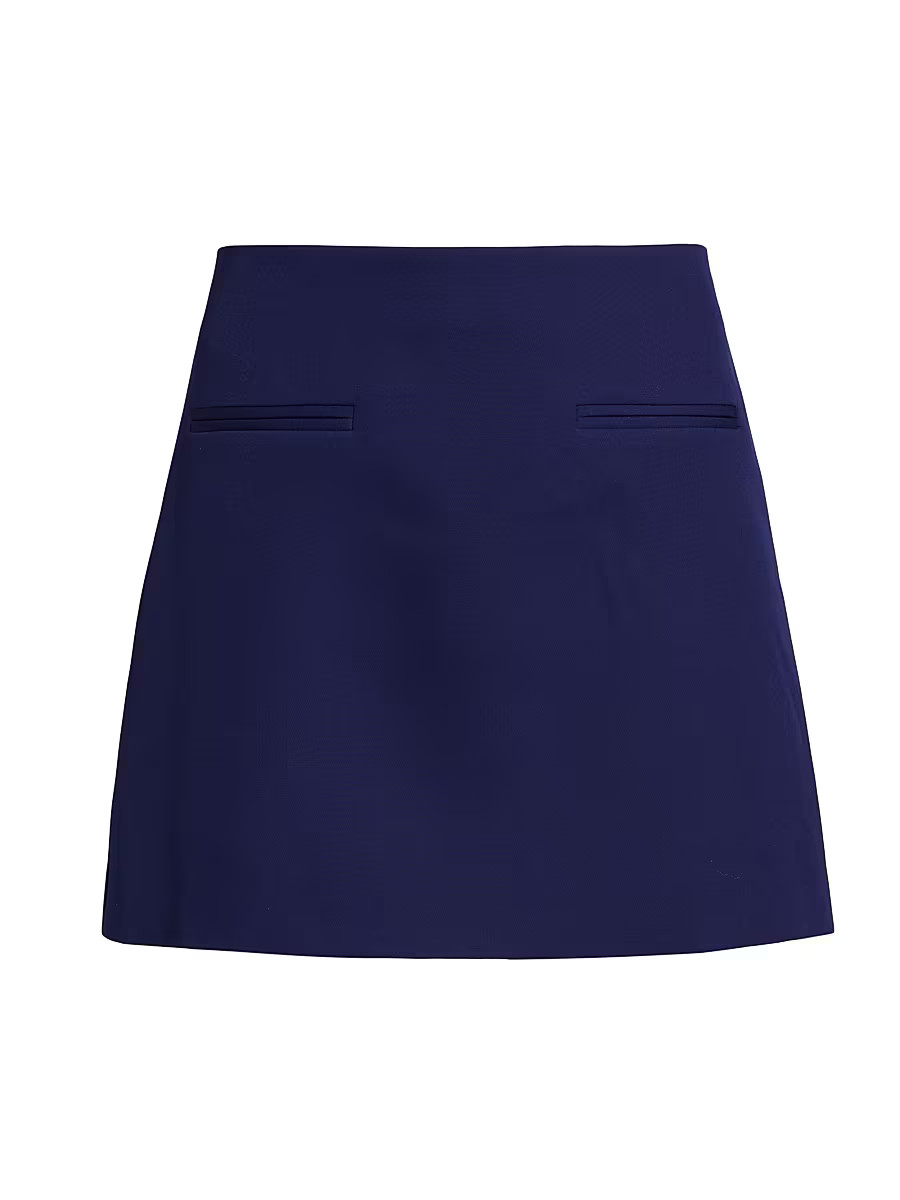 Women's Cady Miniskirt - Navy - Size 10 | Saks Fifth Avenue