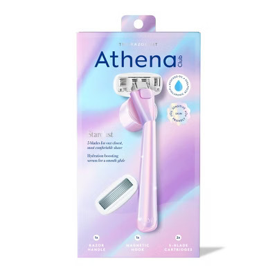Athena Women's 5 Blade Reusable Razor Kit - Stardust: Whole Body, Manual, 1 Count | Target