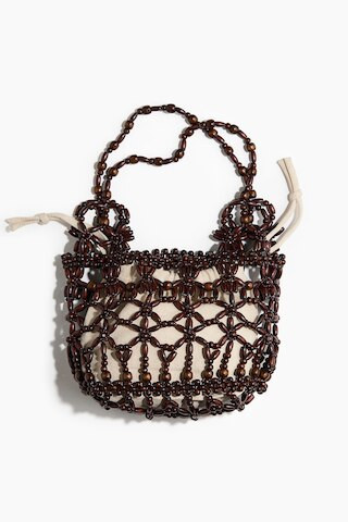 H & M - Beaded shoulder bag - Beige | H&M (UK, MY, IN, SG, PH, TW, HK)