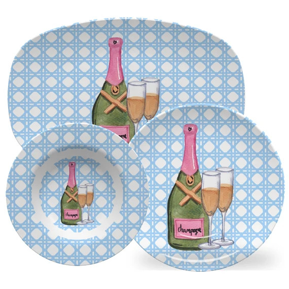 Luxury Cheers Champagne Heatsafe™ Dinnerware  Oven Safe | Etsy | Etsy (US)