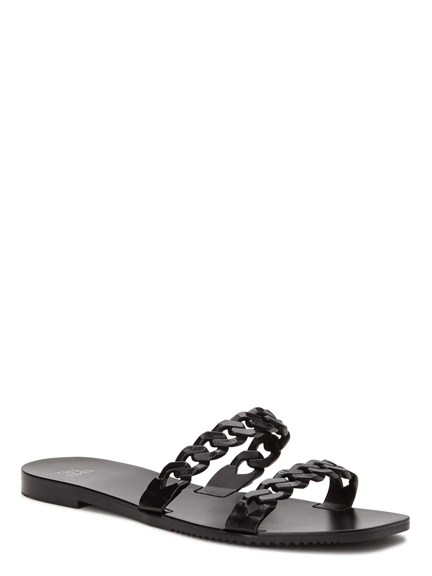 Time and Tru Women's Jelly Chain Slide Sandals | Walmart (US)