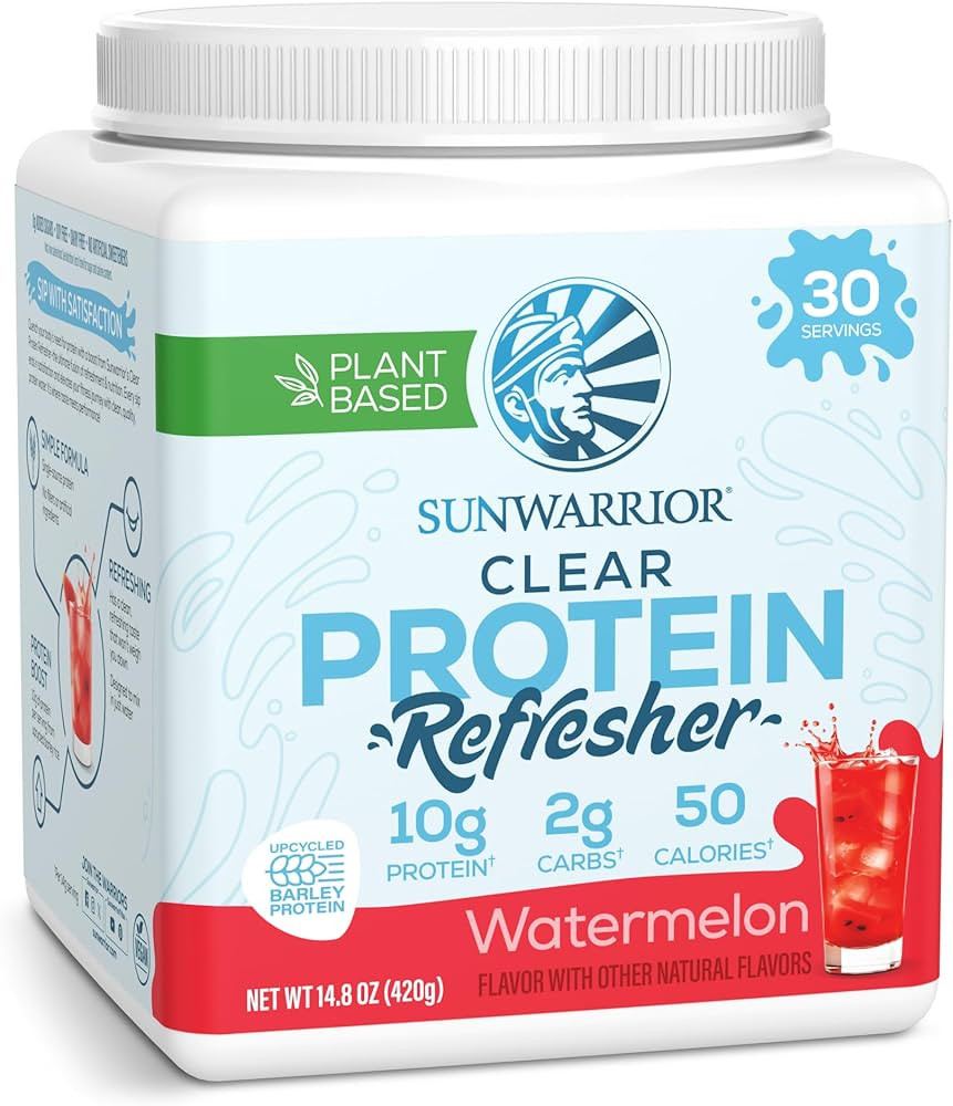 Sunwarrior Clear Protein Powder Plant-Based Water Mix, Vegan and Refreshing Protein and Hydration... | Amazon (US)