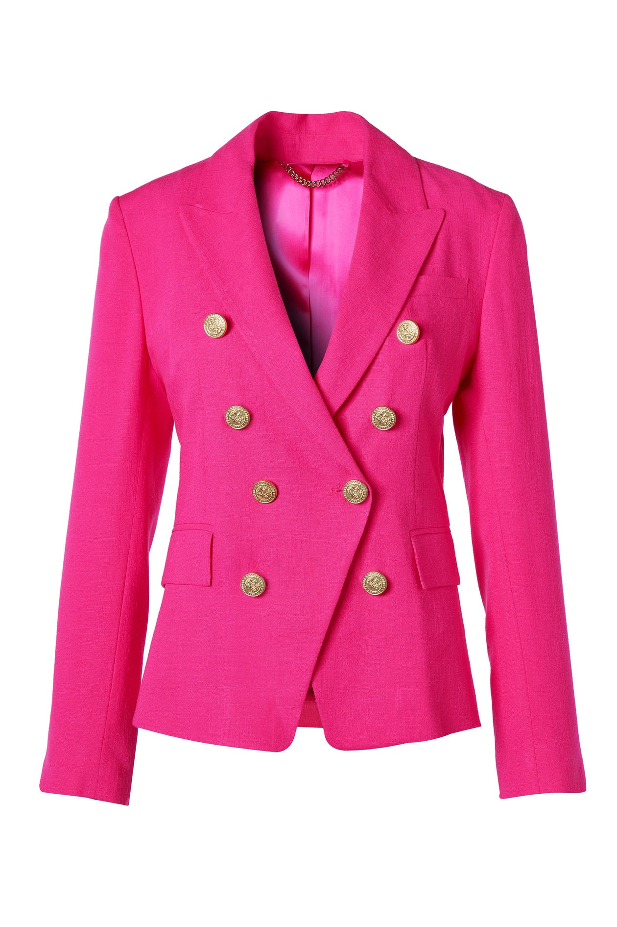 Knightsbridge Blazer (Hot Pink Linen) | Holland Cooper