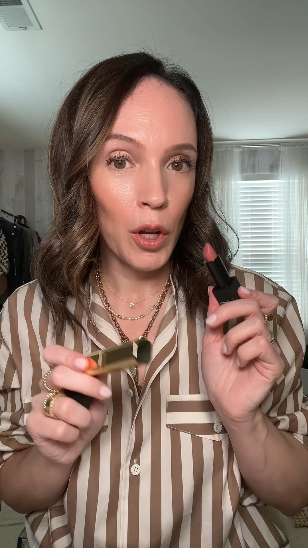 Two drugstore lip colors I’m loving for fall - elf Dirty Talk and L’Oréal worth it 

#LTKOver40 #LTKBeauty