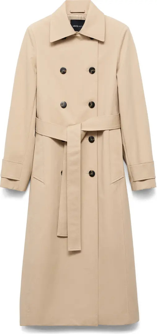 MANGO Selection Classic Cotton Trench Coat | Nordstrom | Nordstrom