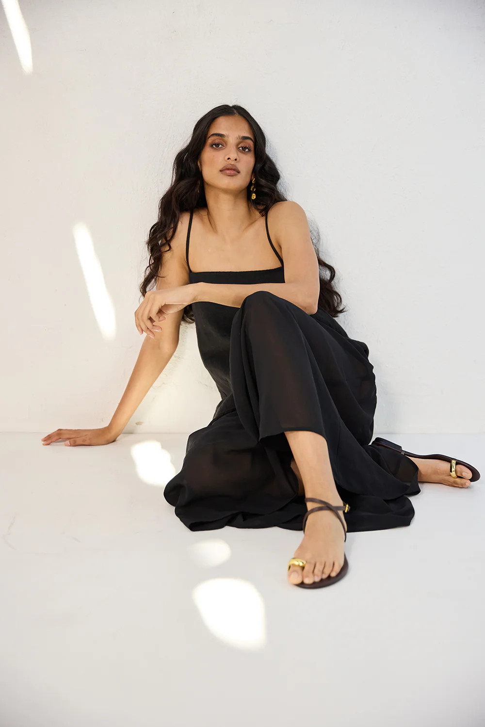 Nora Maxi Dress Black | VRG Grl