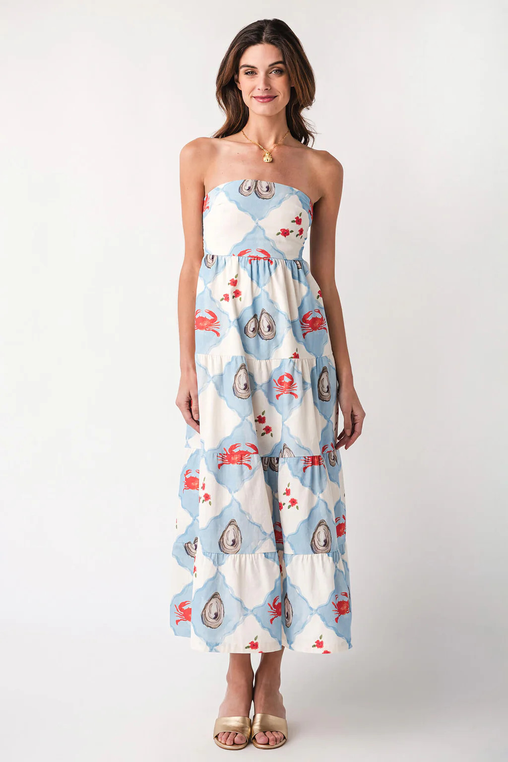 Bailey Rose Strapless Oyster Dress | Social Threads