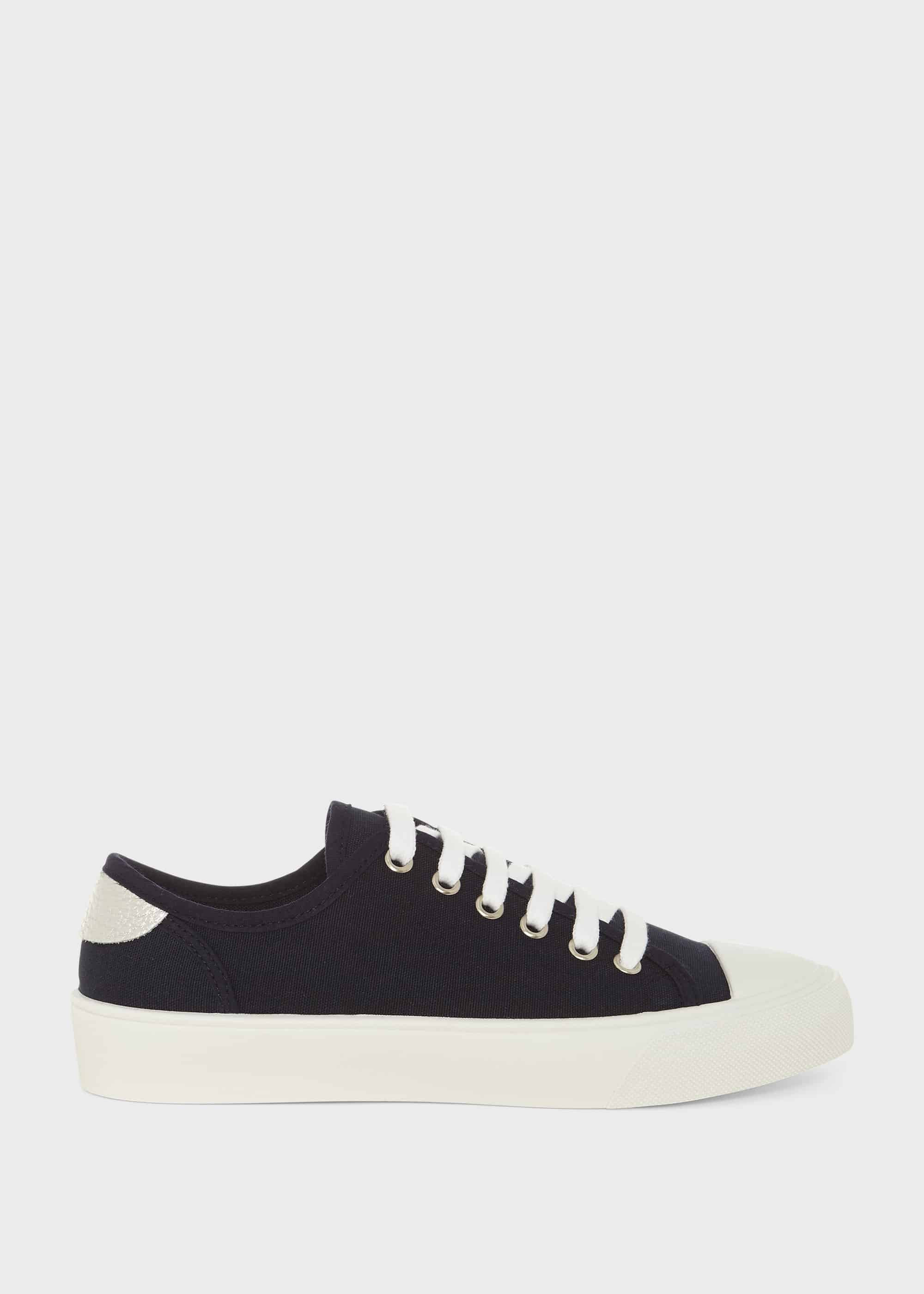 Hobbs Women's Bess Canvas Trainers - Navy | Hobbs