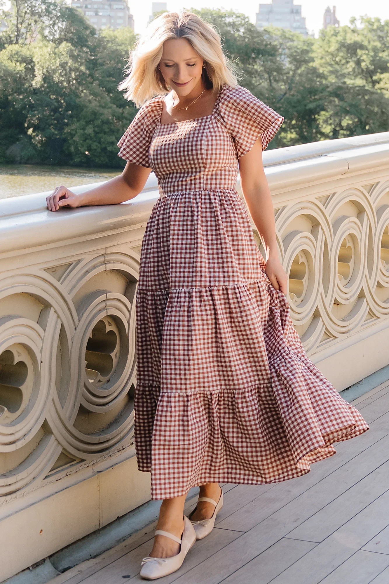 Paley Maxi Dress | Spice + White Gingham | Baltic Born