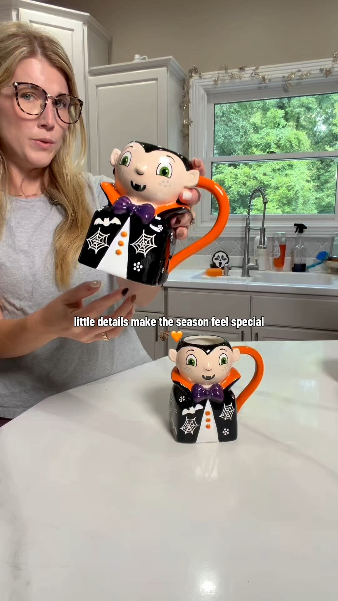 🧛‍♂️ The cutest little Halloween mug I’ve seen this year. 🎃

Perfect for coffee, hot cocoa, apple cider, or adding a little spooky fun to your kitchen decor.

#halloweenmug #spookyseason #halloweendecor #cozyhome #fallfinds #ltkhome

#LTKHome #LTKfoodie #LTKSeasonal