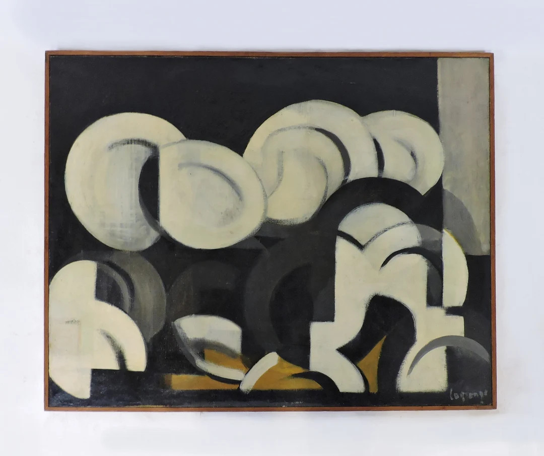 Jacques Lagrange Mid-century Modern Abstract Oil Painting - Etsy | Etsy (US)