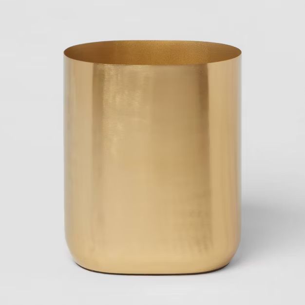 Brushed Brass Waste Can Gold - Threshold&#8482; | Target