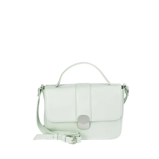 Time and Tru Women's Vida Crossbody Bag, Seafoam | Walmart (US)