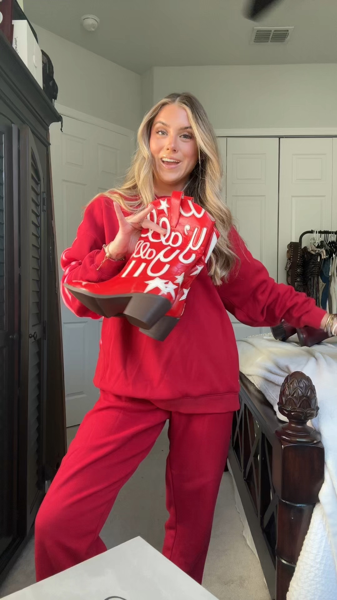 New shoes from amazon. The blue ones are Mirom Crosby dupes from Amazon Western Boots for Women Metallic Embroidered Pointed Toe Cowgirl Boots Chunky Heel Pull-On Short Cowboy Boots Wide Calf Country Ankle Boots. The red ones are also Miron Crosby dupes Metallic Cowboy boots for Women Mid Calf Low Heel Pointed Toe Womens Cowgirl Boots Fashion Embroidery Western Pull On Boots. The burgundy boots are also look for less Amazon finds Knee High Boots For Women Chunky Heel Round Toe Leather Patent Boots Low Block Heel Tall Boots With Side Zipper. #LTKWatchNow

#LTKFindsUnder100 #LTKShoeCrush #LTKSaleAlert