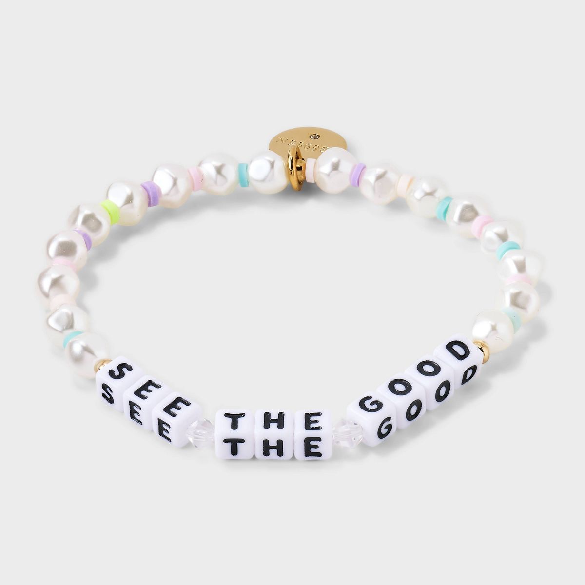 Little Words Project See The Good Beaded Bracelet - Ivory/Pink/Blue | Target