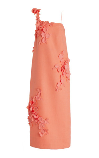 High Tide Lift Off Floral-Appliquéd Linen Maxi Dress | Moda Operandi (Global)