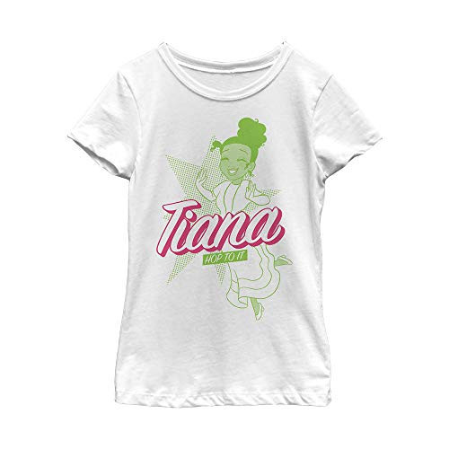 Disney Girl's Tiana Pop T-Shirt, White, X-Small | Amazon (US)