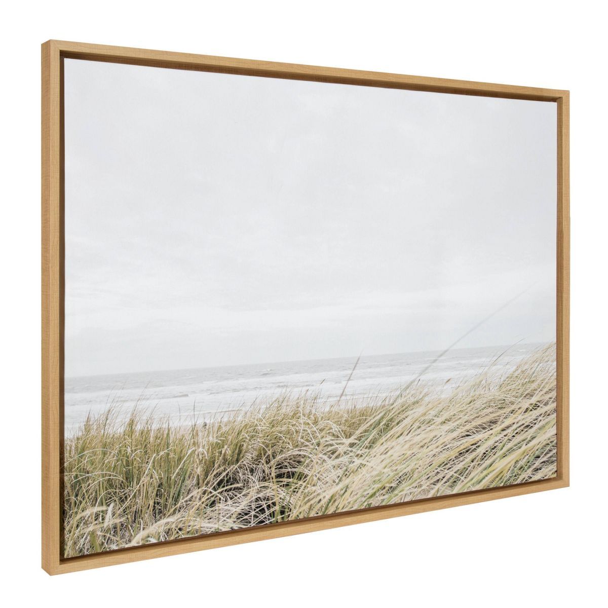 28" x 38" Sylvie East Beach Framed Canvas by Amy Peterson Art Studio Natural - Kate & Laurel All ... | Target