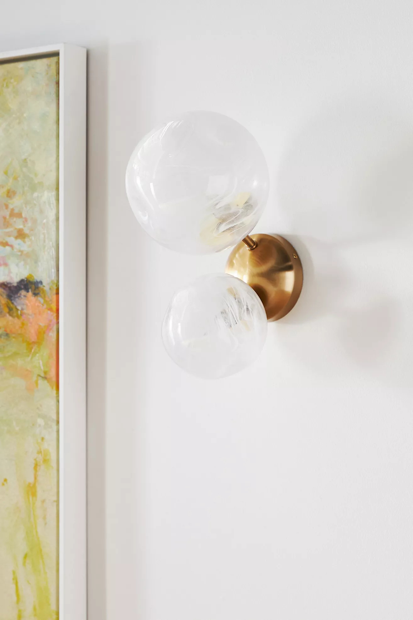 Cloud Organic Glass Sconce Wall Light | Anthropologie (US)