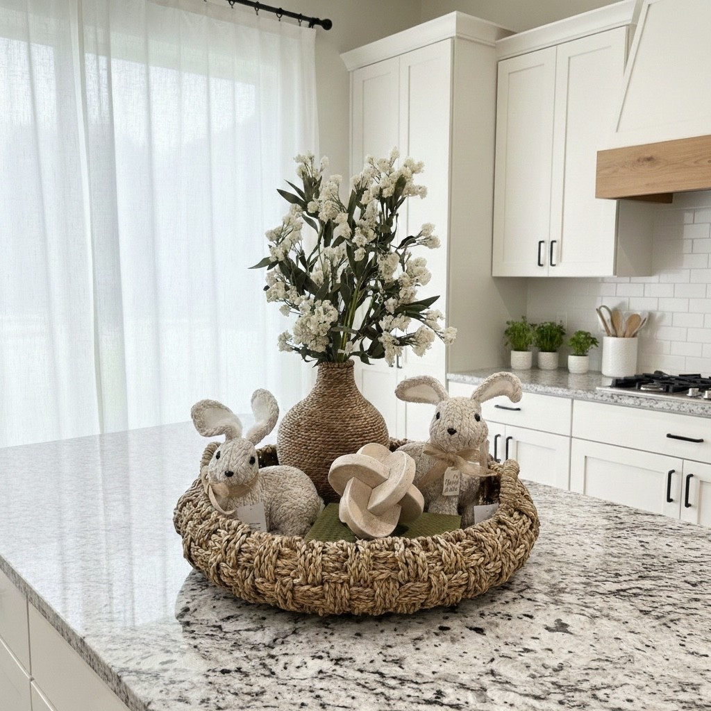 Soft spring moments, styled right in the heart of our home 🤍🐰
Neutral textures, sweet bunnies, and a simple centerpiece that makes the kitchen feel extra cozy and welcoming. Perfect inspo for effortless spring decor ✨

@Kirkland's 

#LTKSeasonal #LTKHome